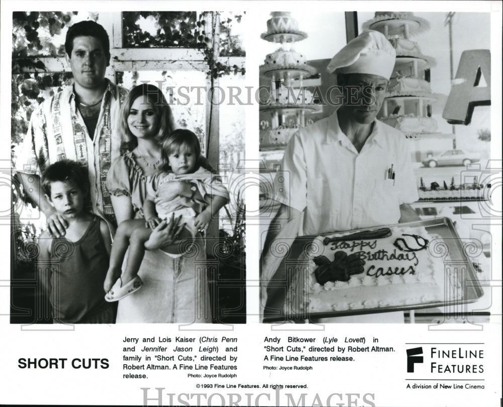 1993, Chris Penn Jennifer Jason Leigh Lyle Lovett in Short Cuts - Historic Images