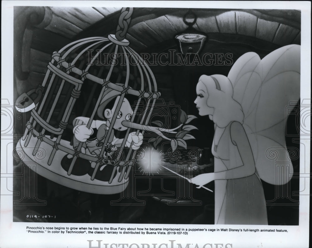 1993 Press Photo Scene from Walt Disney animated movie Pinocchio - cvp42252 - Historic Images