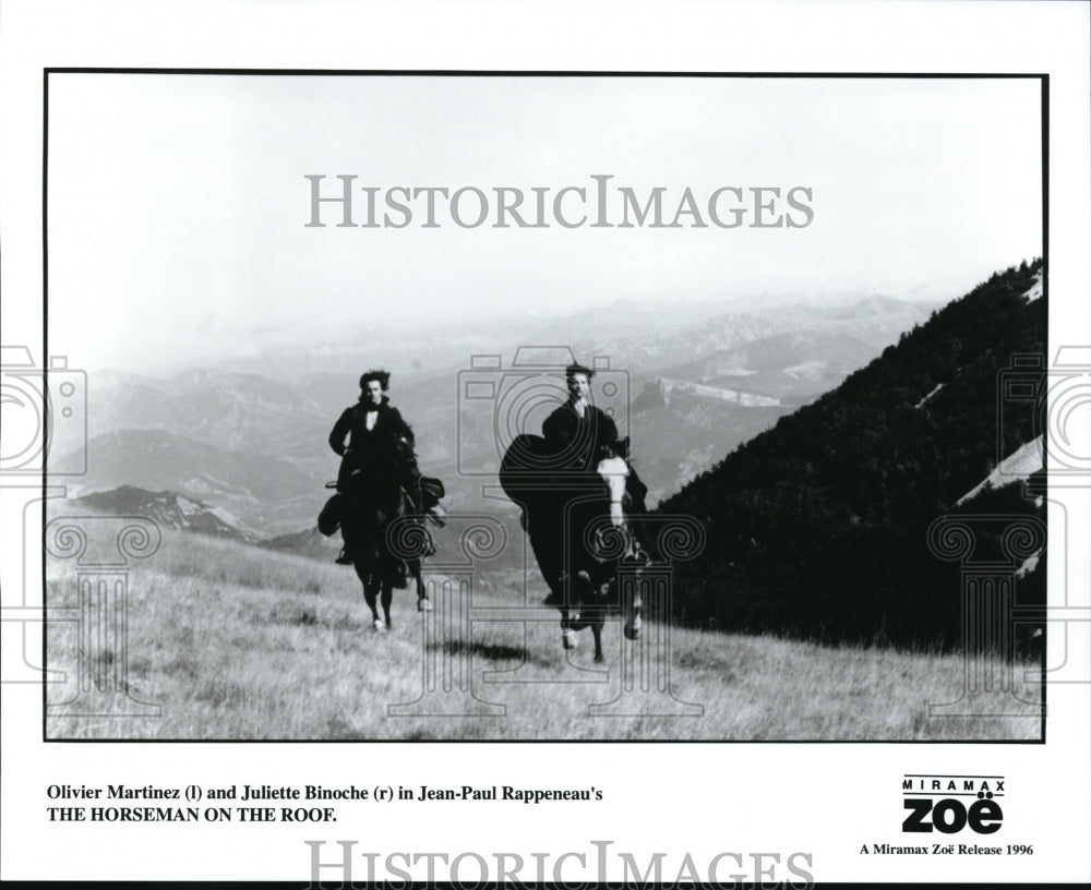 1996, Olivier Martinez Juliette Binoche in The Horsman on the Roof - Historic Images