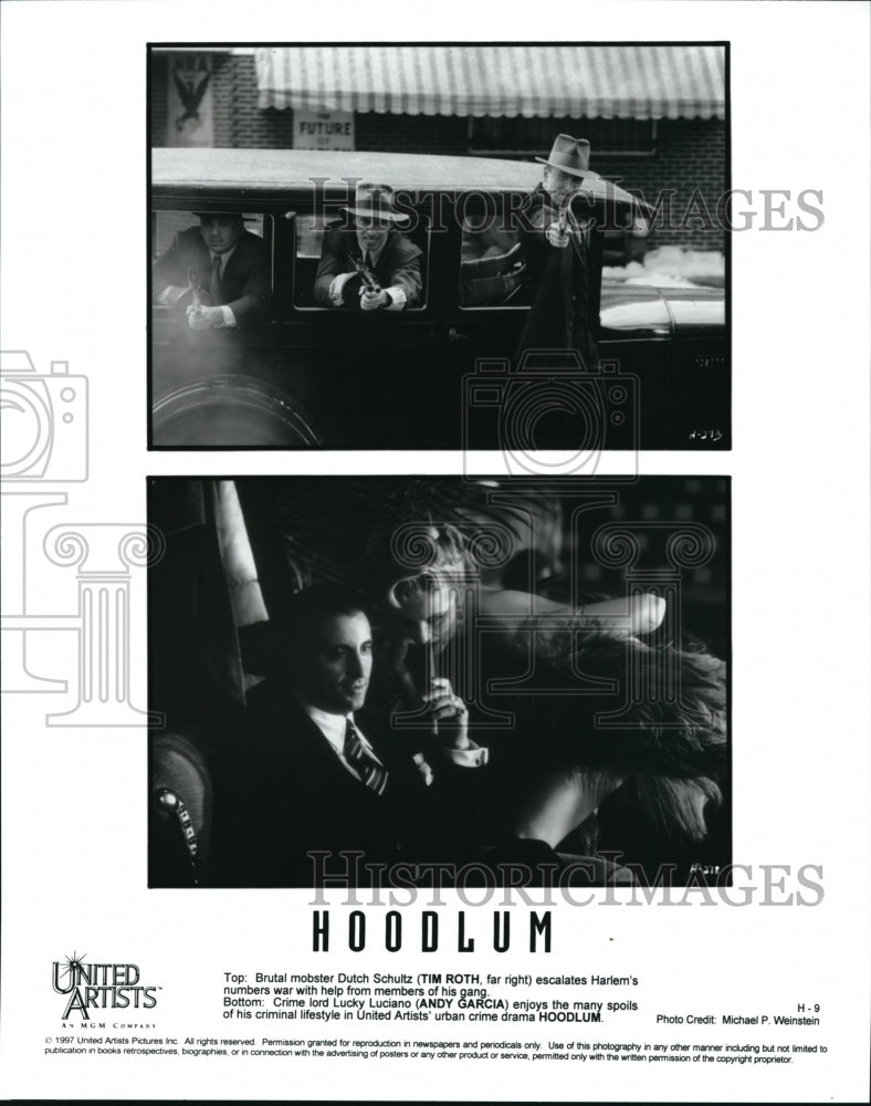 1997 Press Photo Tim Roth and Andy Garcia star in Hoodlum - cvp42380 - Historic Images