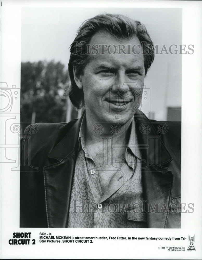 1989 Press Photo Michael McKean stars as Fred Ritter in Short Circuit 2-Historic Images