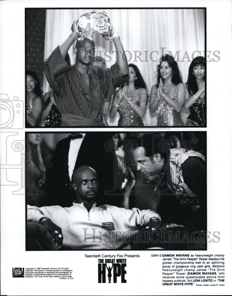 1996 Press Photo Damon Wayans and Jon Lovitz star in The Great White Hype - Historic Images