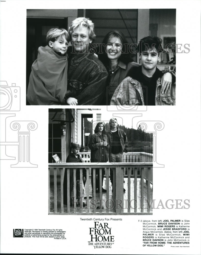 1994 Press Photo Joel Palmer Bruce Davison Mimi Rogers and Jesse Bradford-Historic Images