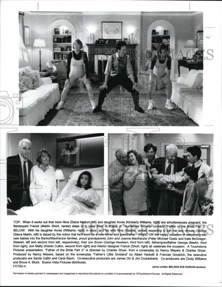 1995, Diane Keaton Kimberly Williams Martin Short Steve Martin - Historic Images