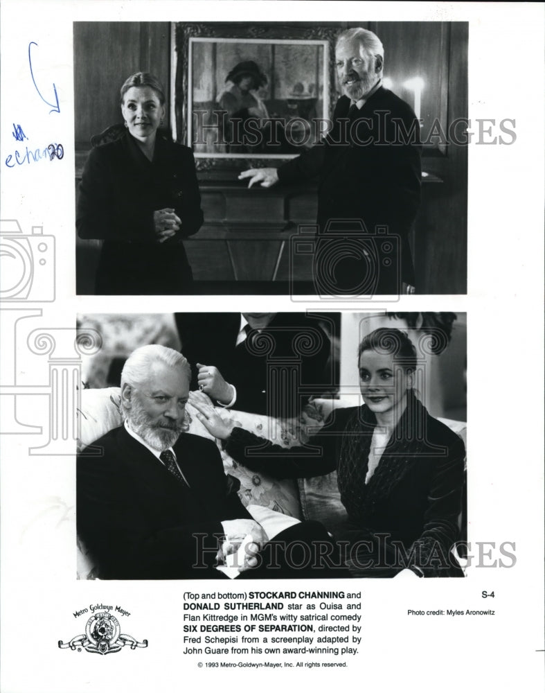 1994, Stockard Channing Donald Sutherland Six Degrees of Separation - Historic Images