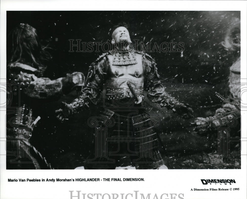 1995 Press Photo Mario Van Peebles stars in Highlander The Final Dimension- Historic Images