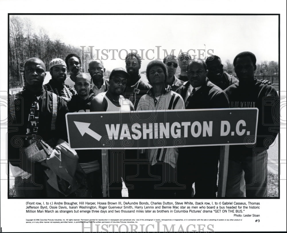 1996 Press Photo Andre Braugher Hill Harper Hosea Brown DeAndre Bonds - Historic Images