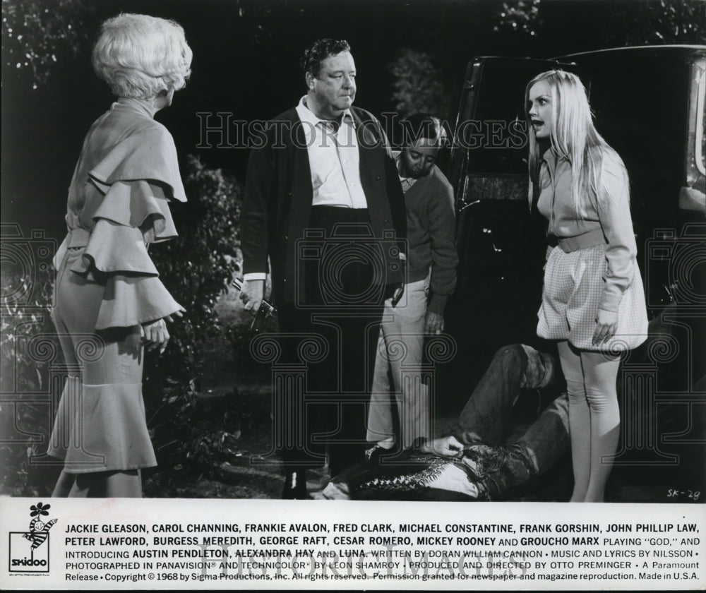 1969 Jackie Gleason Carol Channing and Alexandra Hay in Skidoo - Historic Images