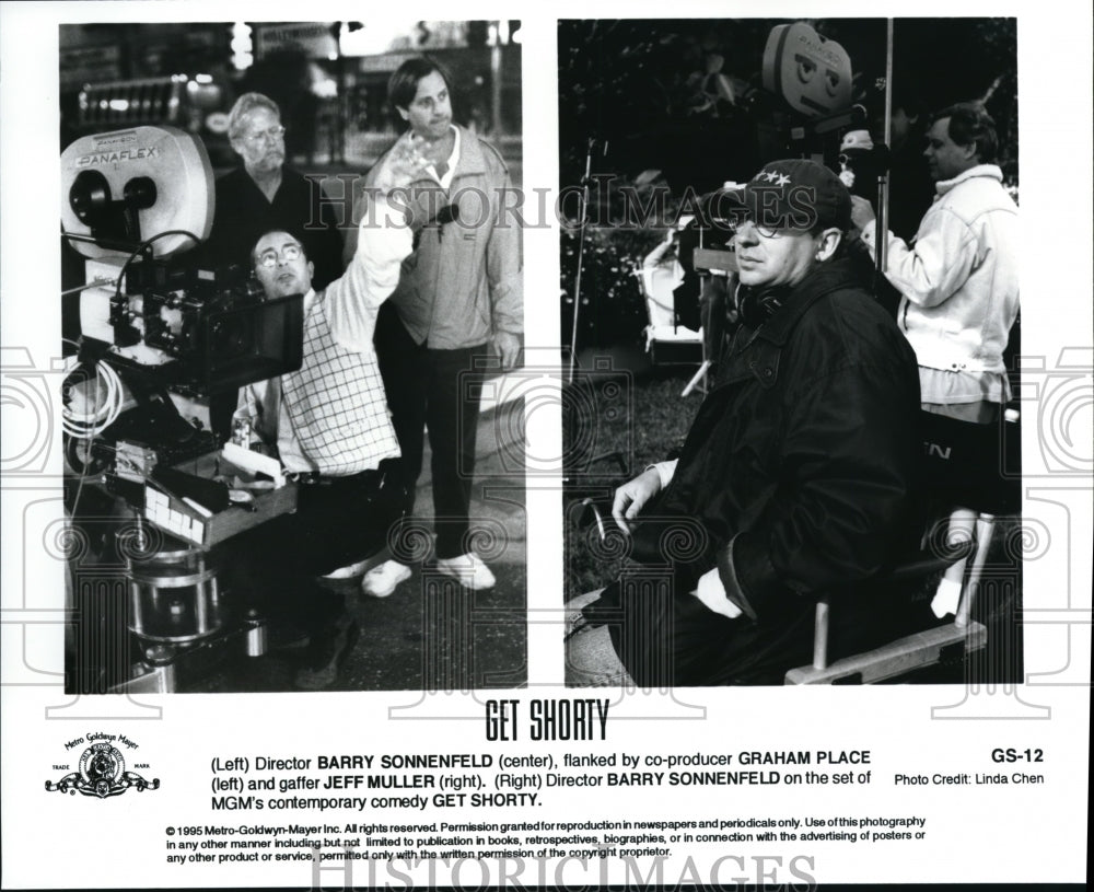 1995 Press Photo Barry Sonnenefeld Graham Place Jeff Muller in "Get Shorty" - Historic Images