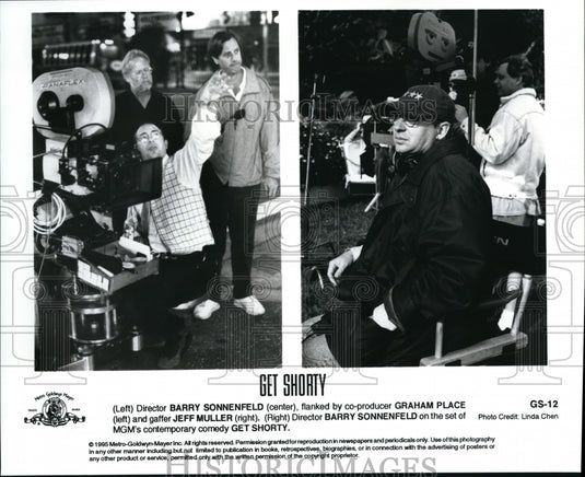 1995 Press Photo Barry Sonnenefeld Graham Place Jeff Muller in "Get Shorty" - Historic Images