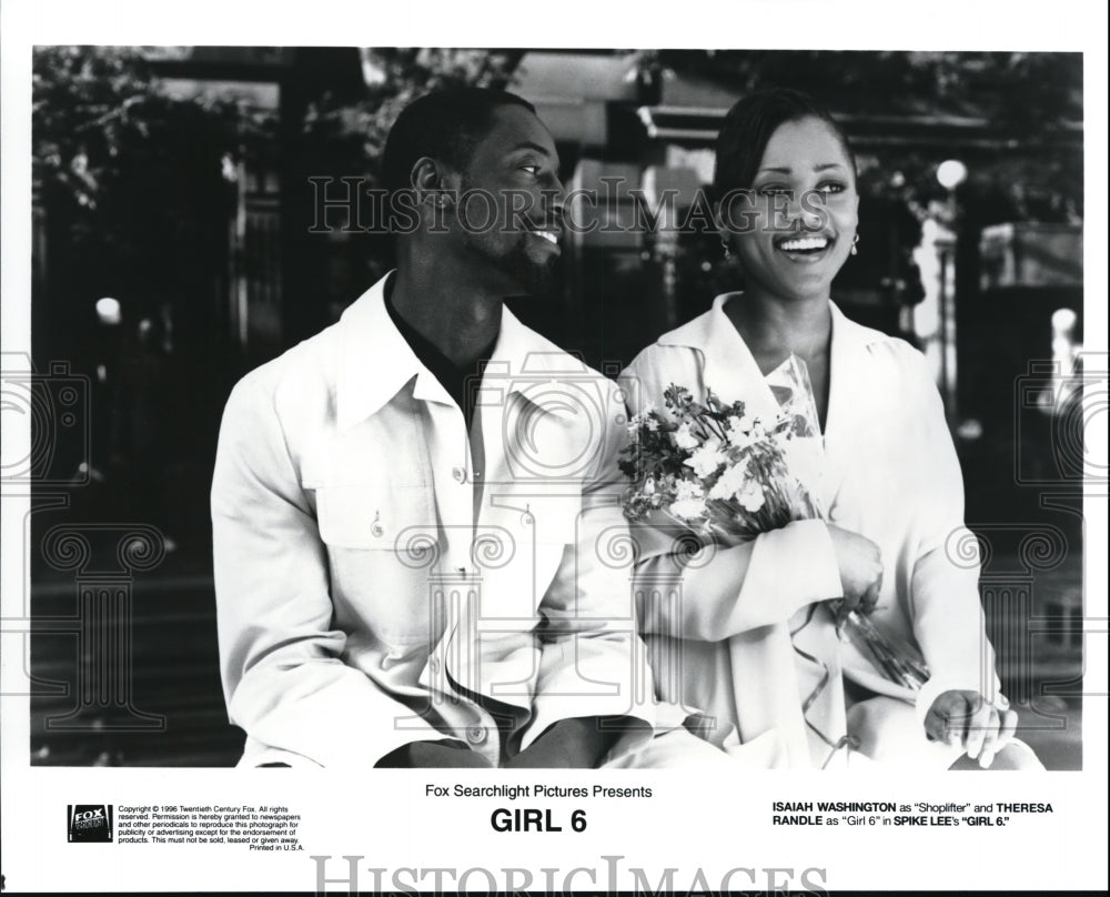 1996 Press Photo Isaiah Washington and Theresa Randle in "Girl 6" - cvp42954-Historic Images
