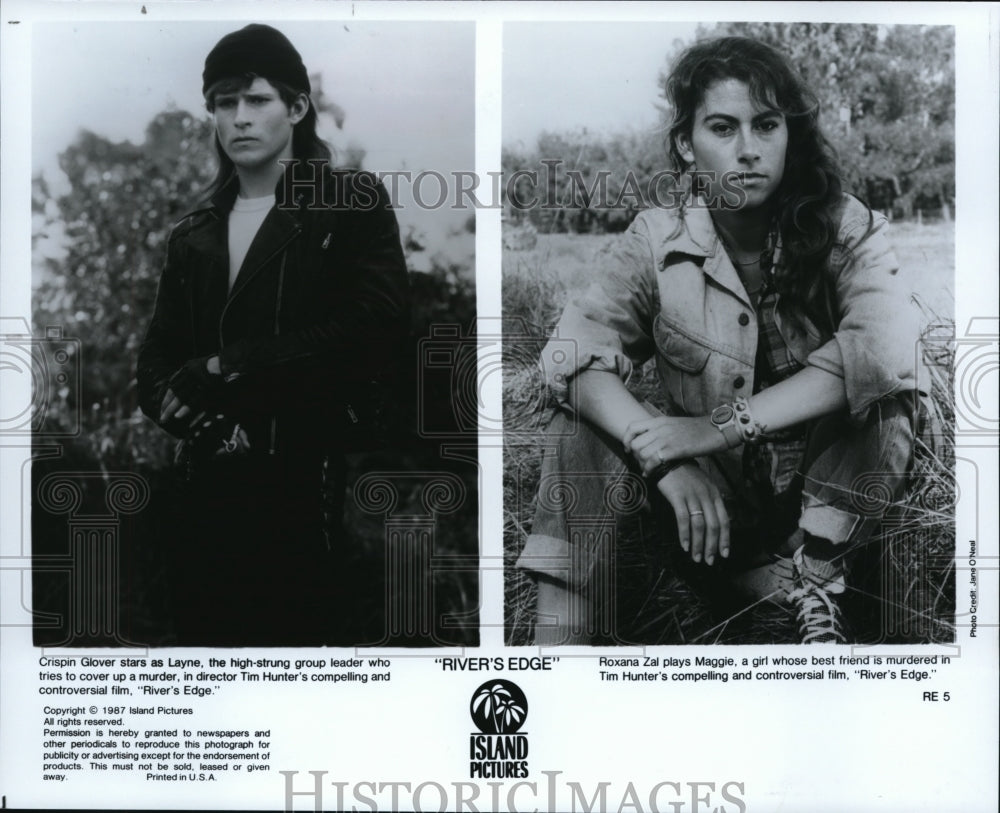 1987, Roxanne Zal and Crispin Gover in &quot;River&#39;s Edge&quot; - cvp43026 - Historic Images
