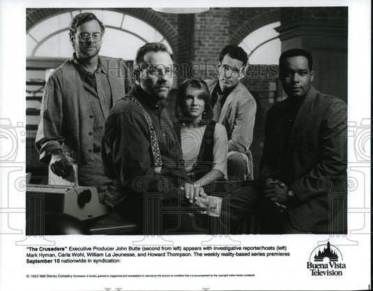 1993, Reporters in The Crusaders - cvp43151 - Historic Images