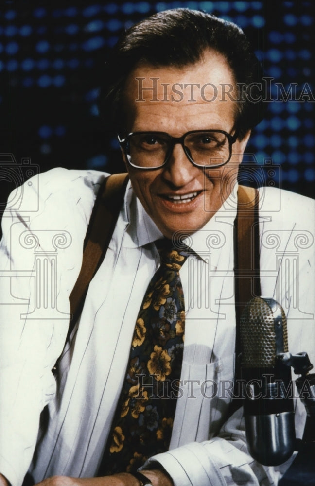 Undated Press Photo Larry King CNN News - cvp43647-Historic Images