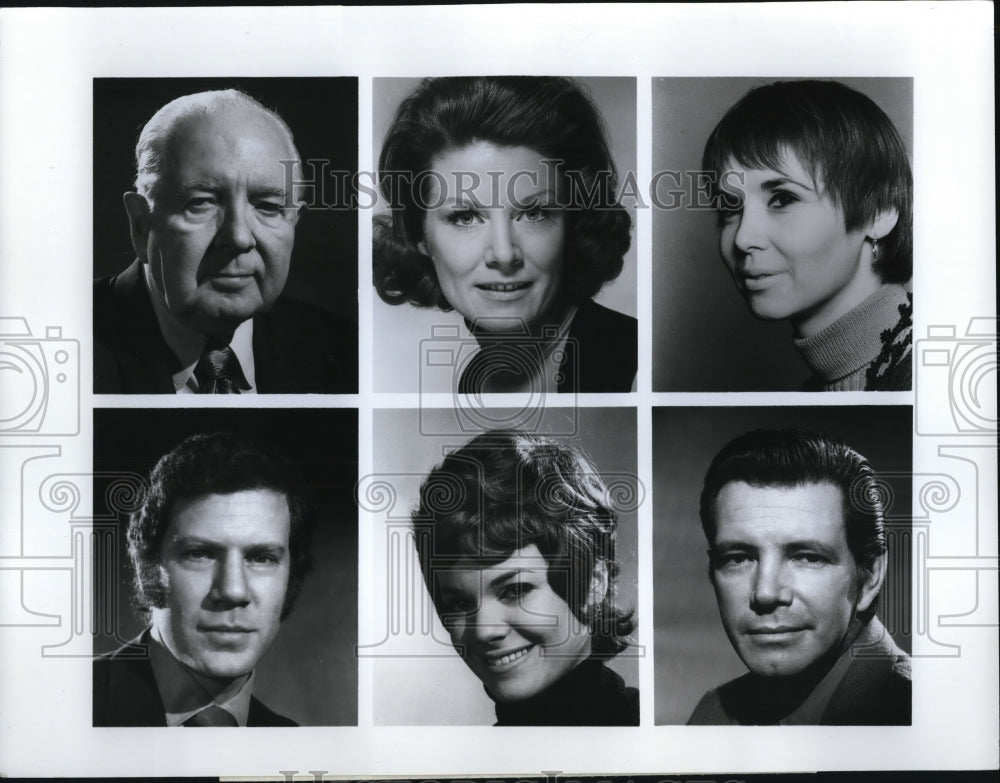 1971 Press Photo Walter Greaza Ann Flood Fran Sharon Alan Feinstein Albert Grant - Historic Images
