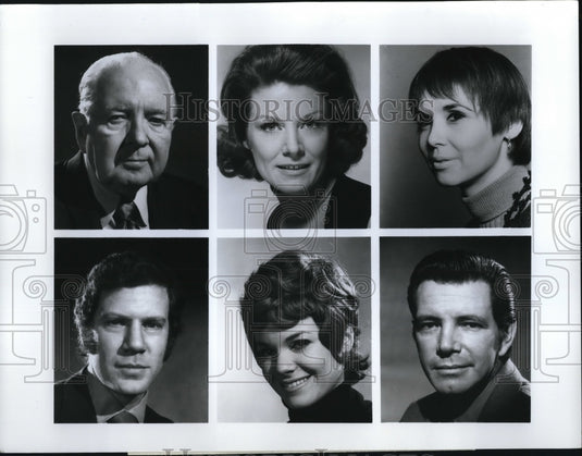 1971 Press Photo Walter Greaza Ann Flood Fran Sharon Alan Feinstein Albert Grant - Historic Images