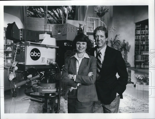 1979 Press Photo David Hartman & Sandy Hill on God Morning America - cvp43787 - Historic Images