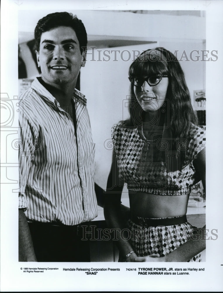 1989 Press Photo Tyrone Power Jr. and Page Hannah star in Shag - cvp44224 - Historic Images