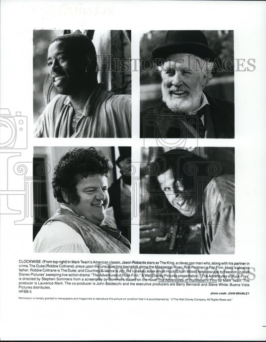 1994, Jason Robards "The Adventures of Huckleberry Finn" - Historic Images