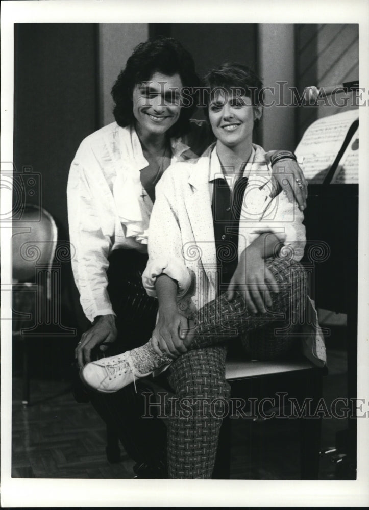 1986 Press Photo Michael Desbarres &amp; Pam Dawber in My Sister Sam - cvp44601 - Historic Images