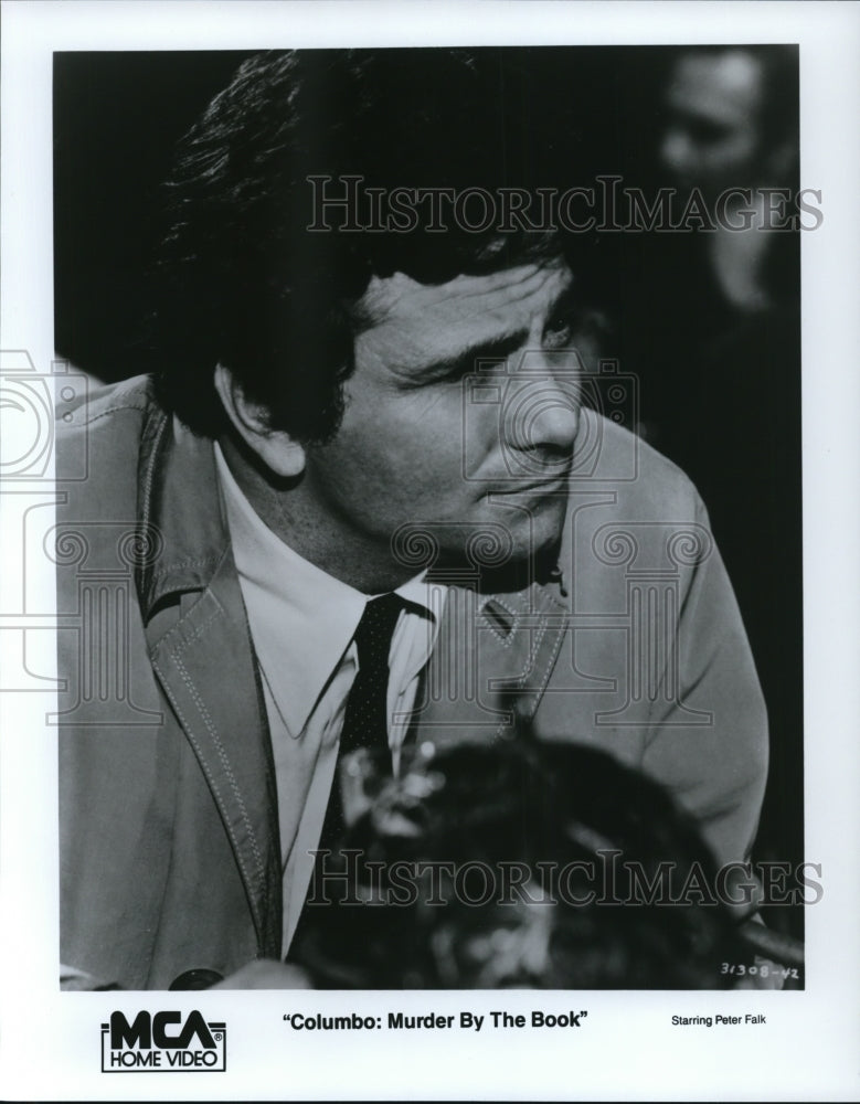 1988 Press Photo Peter Falk stars in title role in Columbo: Murder by the Book- Historic Images