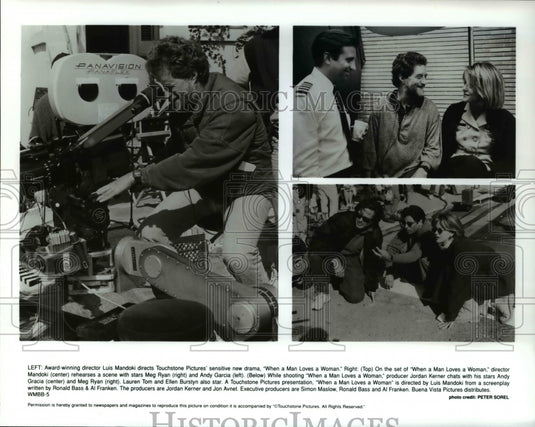 Press Photo Director Mandoki Meg Ryan Andy Garcia "'When Harry Met Sally" - Historic Images