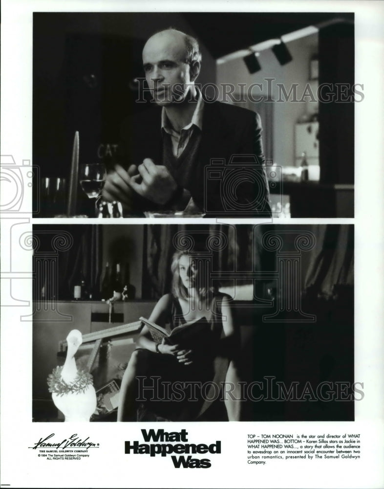 1994 Press Photo Tom Noonan and Karen Sillas star in What Happened Was-Historic Images