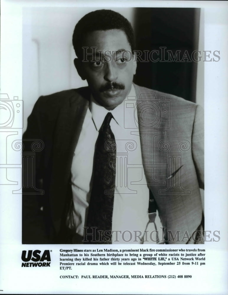 1992, Gregory Hines in "White Lie" - cvp45038 - Historic Images