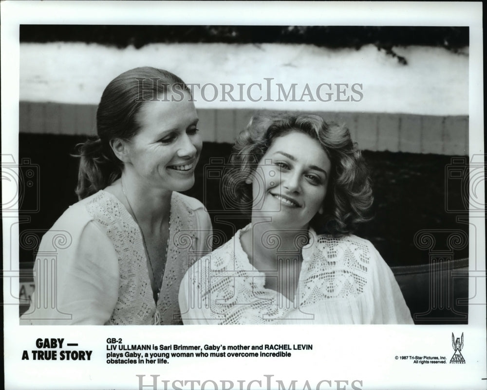 1987 Liv Ullmann and Rachel Levin in Gaby A True Story  - Historic Images