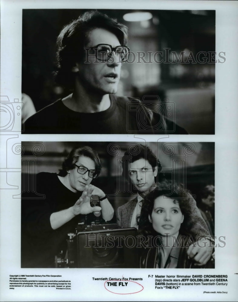 1986 The Fly Jeff Goldblum Geena Davis  - Historic Images