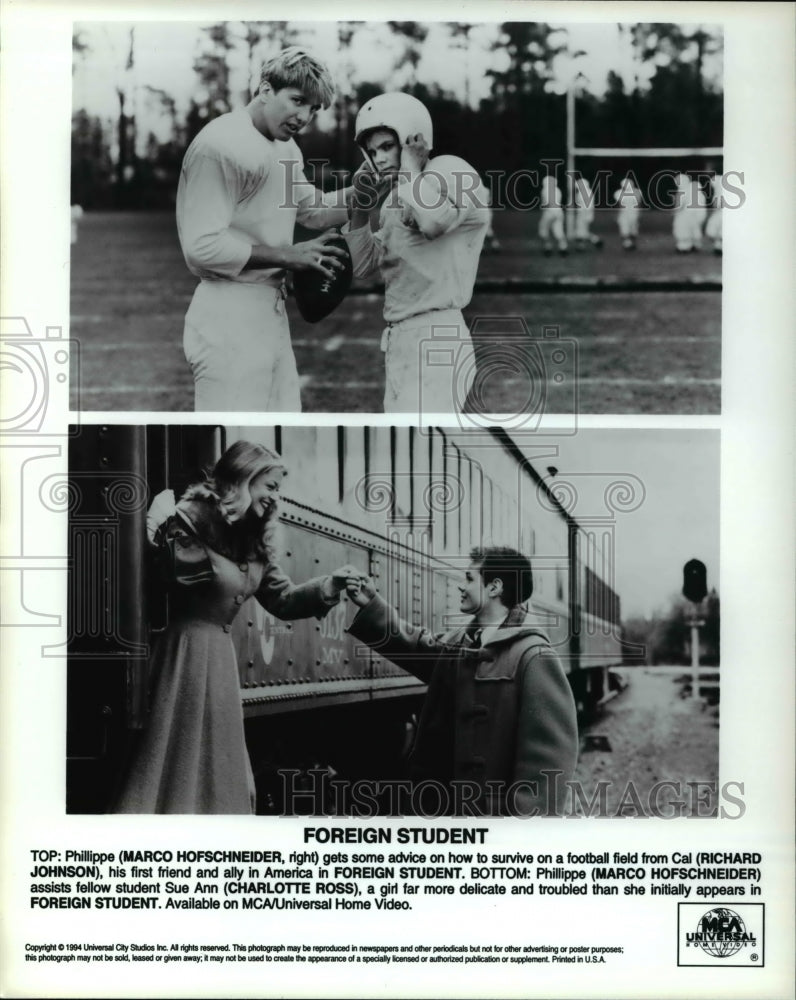 1995, Foreign Student Marco Hofschneider Richard Johnson - cvp45593 - Historic Images