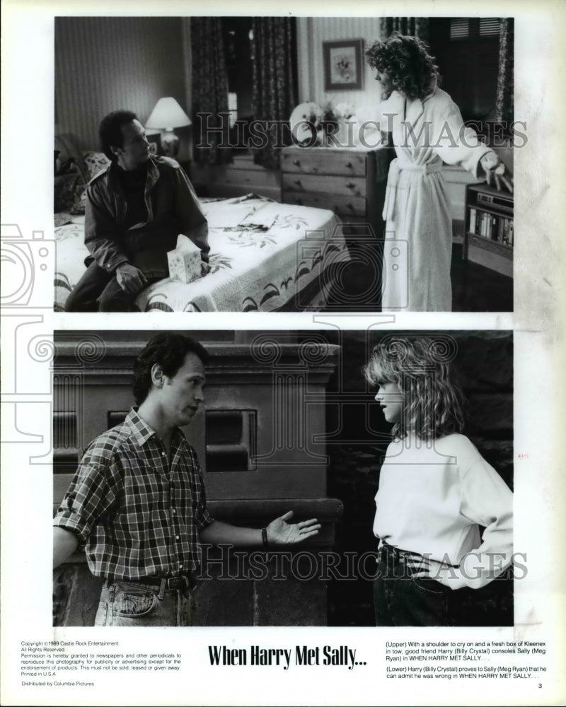 1989 Press Photo Billy Crystal and Meg Ryan star in When Harry Met Sally - Historic Images