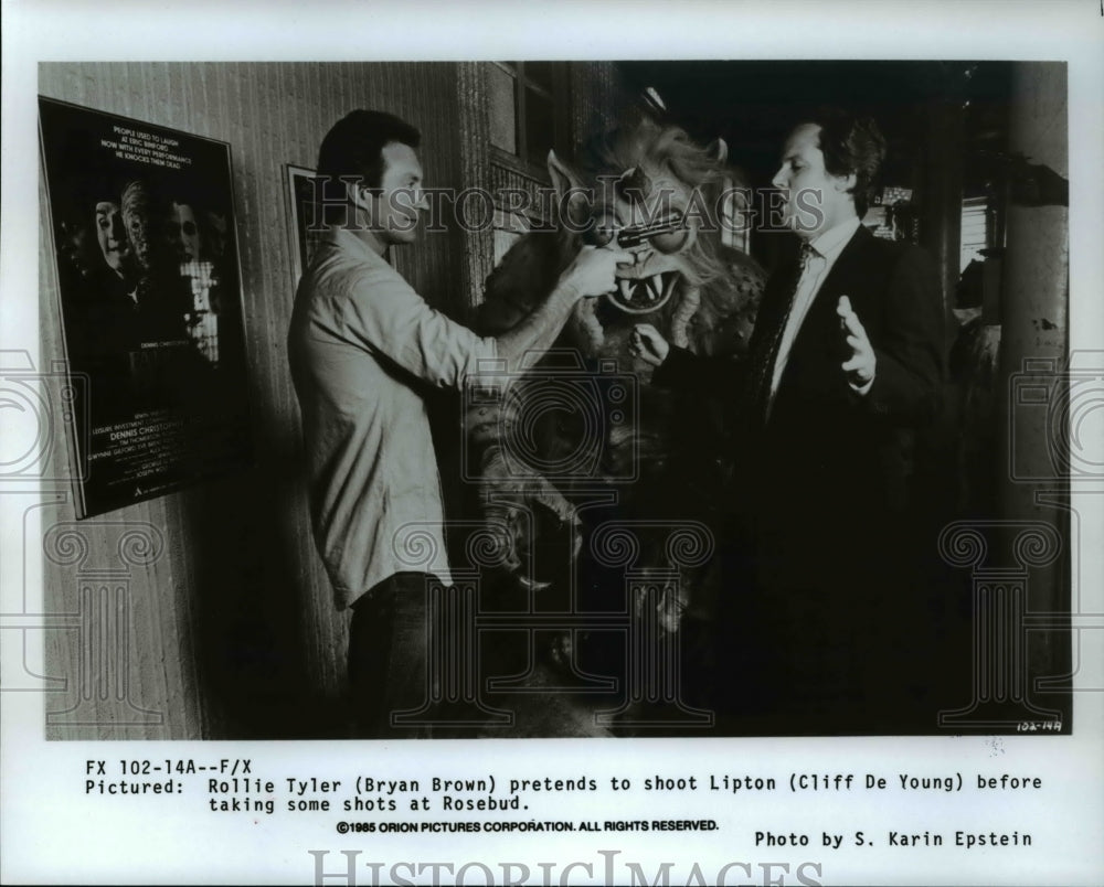 1986 Bryan Brown and Cliff De Young in "F/X"  - Historic Images