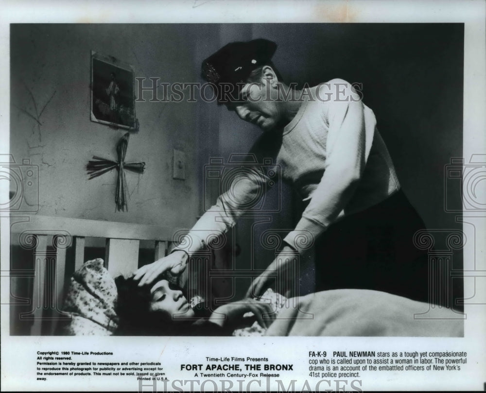 1981 Press Photo Paul Newman stars in Fort Apache The Bronx - cvp46148-Historic Images