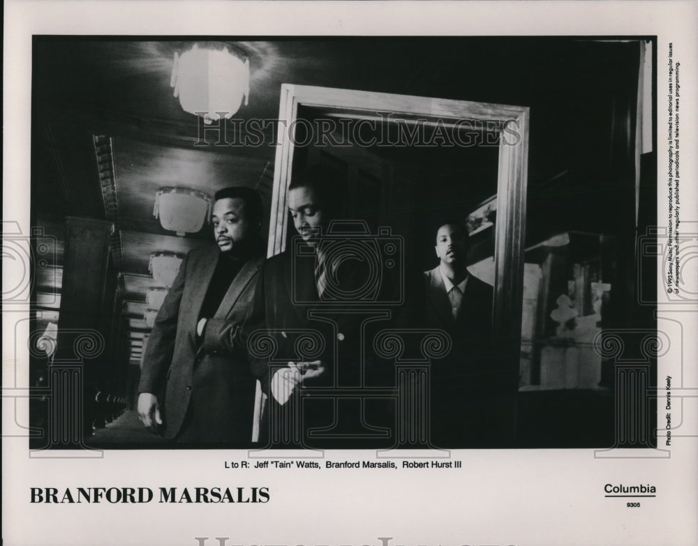 Undated Press Photo Branford Marsalis Jeff Train Watts Robert Hurst - Historic Images