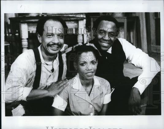 1984 Press Photo Melba Moore Robert Guillaume Sherman Hemsley in Purlie- Historic Images