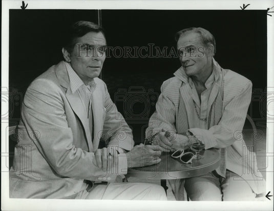 1985 Press Photo Penny Marshall and Keene Curtis in LaCage Aux Folles- Historic Images