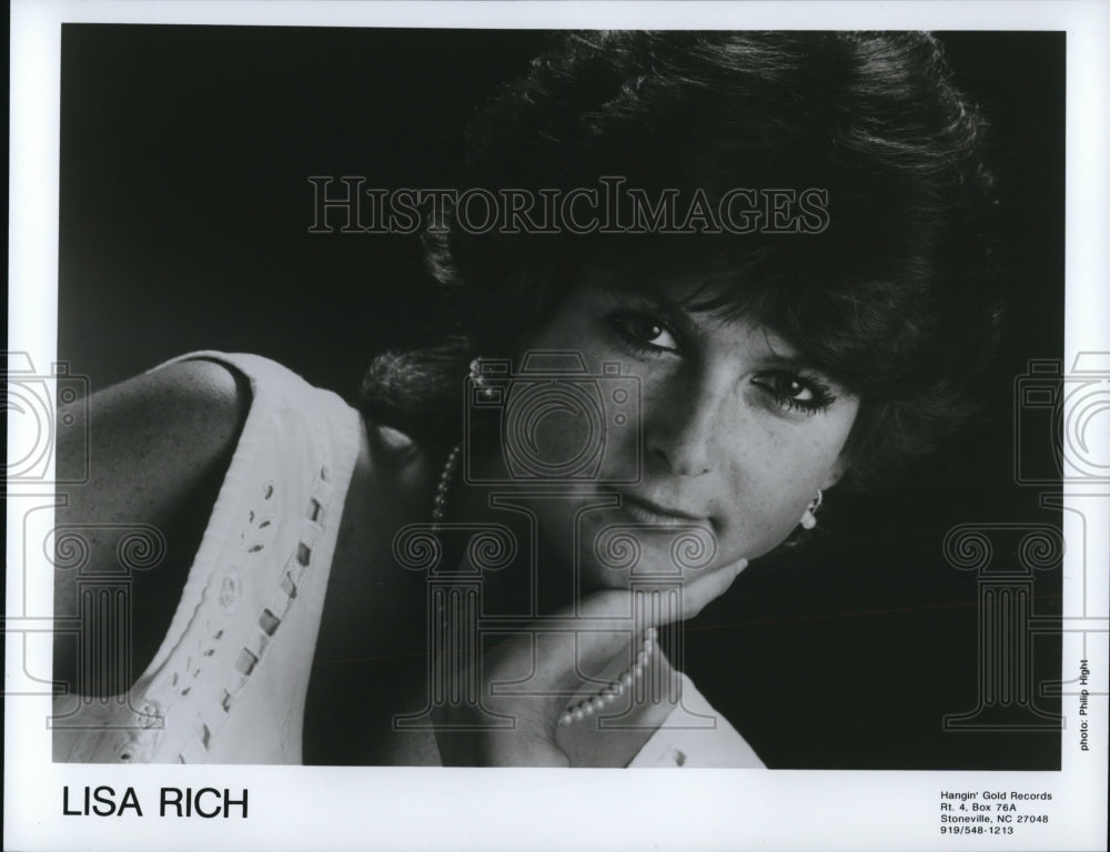 1991 Singer Lisa Rich - Historic Images