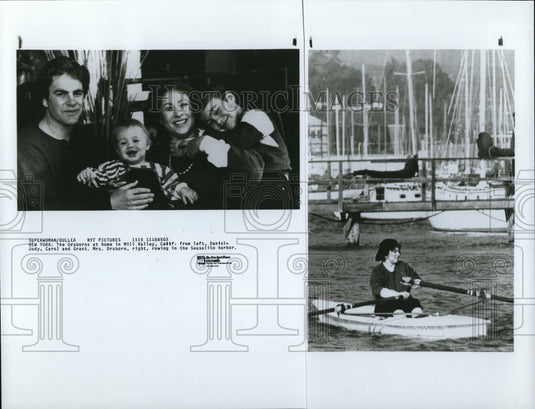1985 Press Photo Daniel Jody Carol Grant Orsborn at home-Historic Images