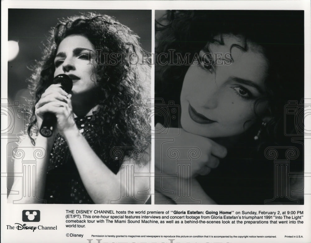 1992 Press Photo Gloria Estefan in &quot;Gloria Estefan:Going Home&quot; - cvp46639 - Historic Images