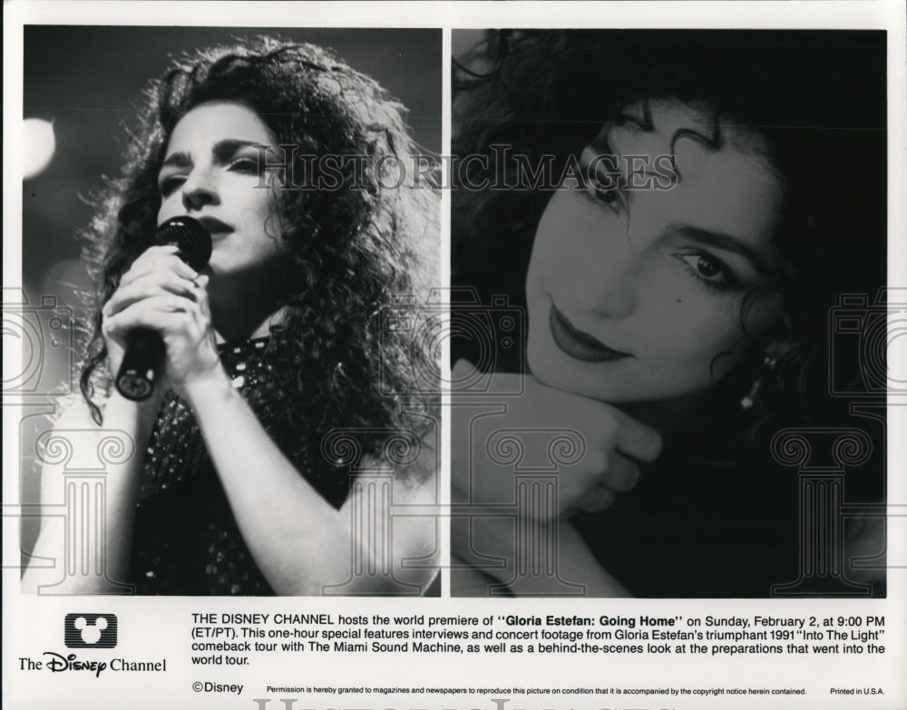 1992 Press Photo Gloria Estefan in "Gloria Estefan:Going Home" - cvp46639 - Historic Images