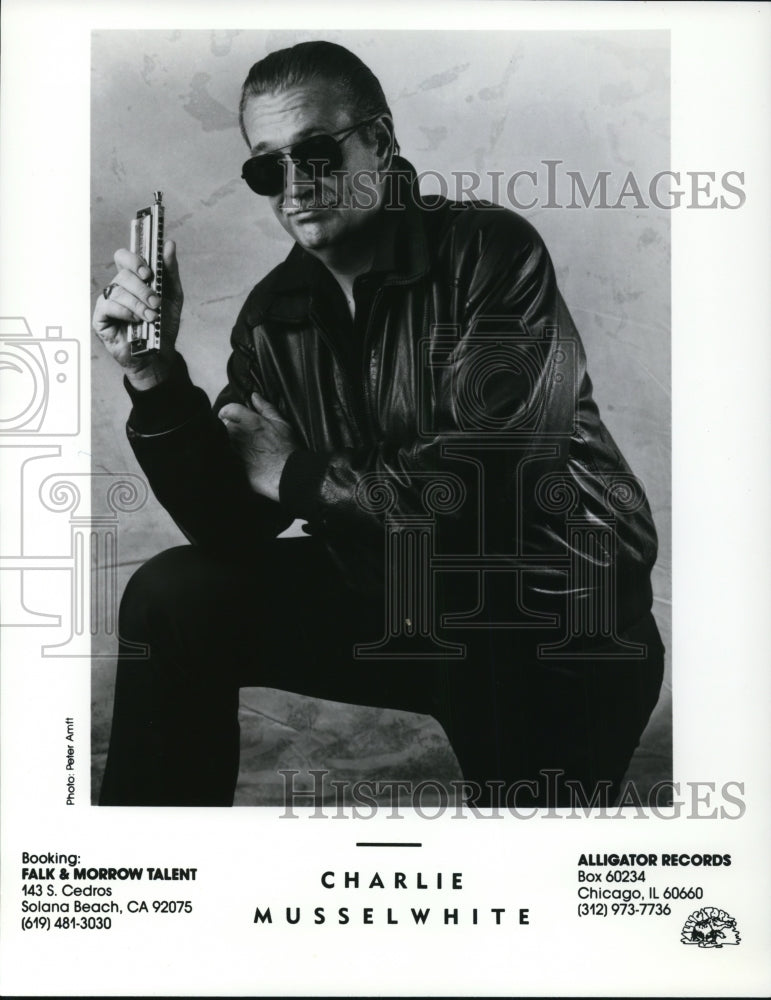 1992 Press Photo harmonica player Charlie Musselwhite-Historic Images