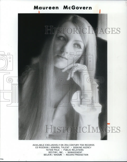Undated Press Photo Maureen McGovern Broadway Pop Singer and Actress - Historic Images