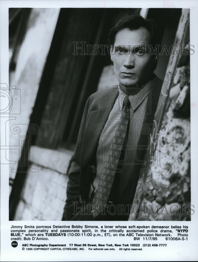 1995 Press Photo Jimmy Smits in NYPD Blue-Historic Images