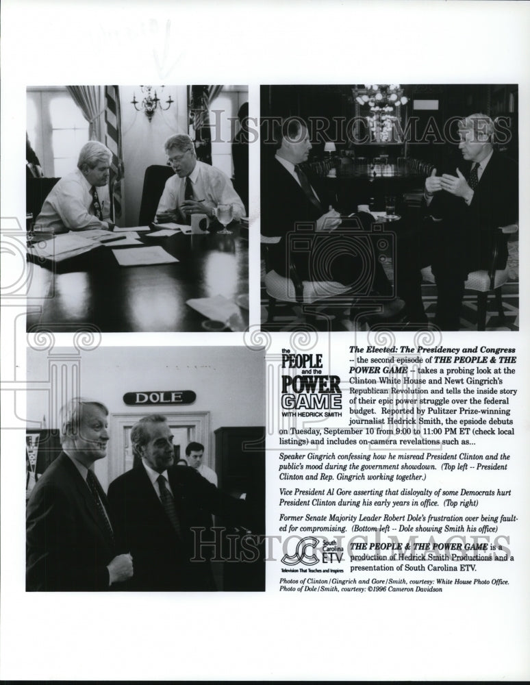 1998, President Clinton Newt Gingrich Al Gore Sen. Robert Dole - Historic Images