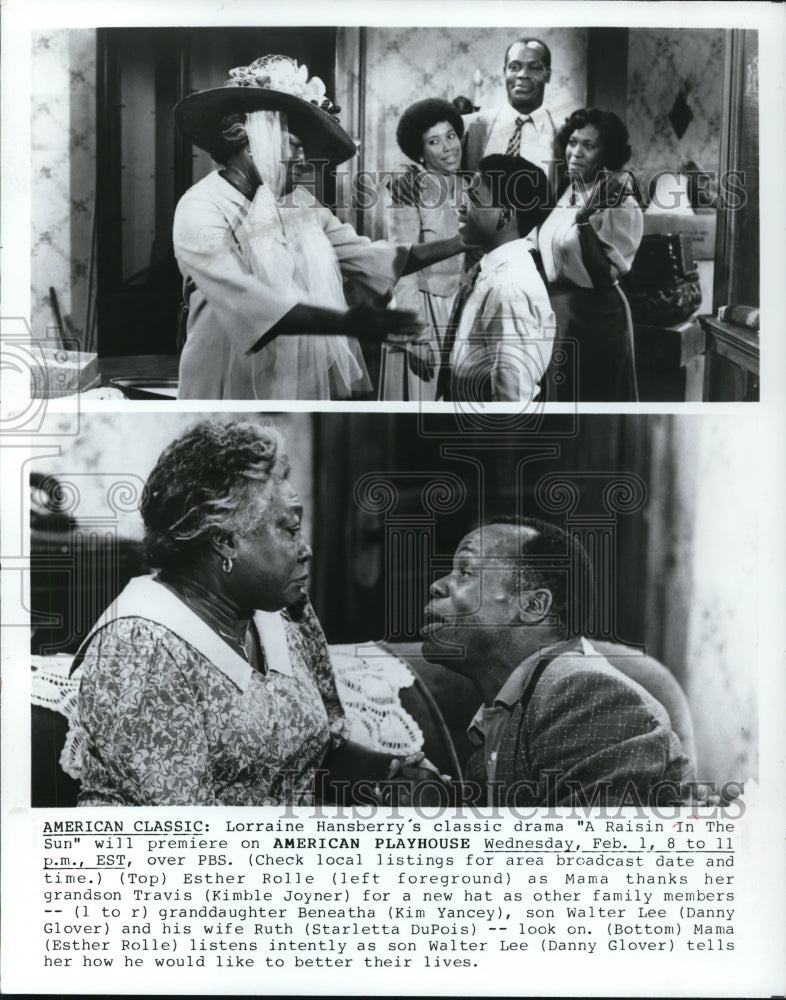 1989 Esther Rolle Kimble Joyner Kim Yancey in A Raisin in the Sun - Historic Images