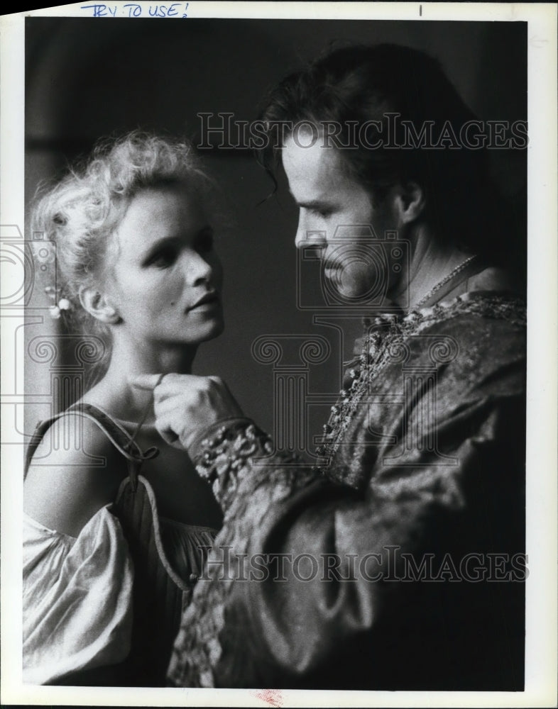 1986, Jan Niklas and Renee Soutendijk star in Peter the Great - Historic Images