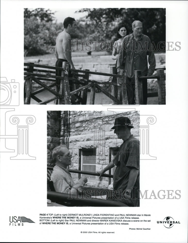 2000 Press Photo Dermot Mulroney Linda Fiorentino Paul Newmand Marek Kanievska - Historic Images