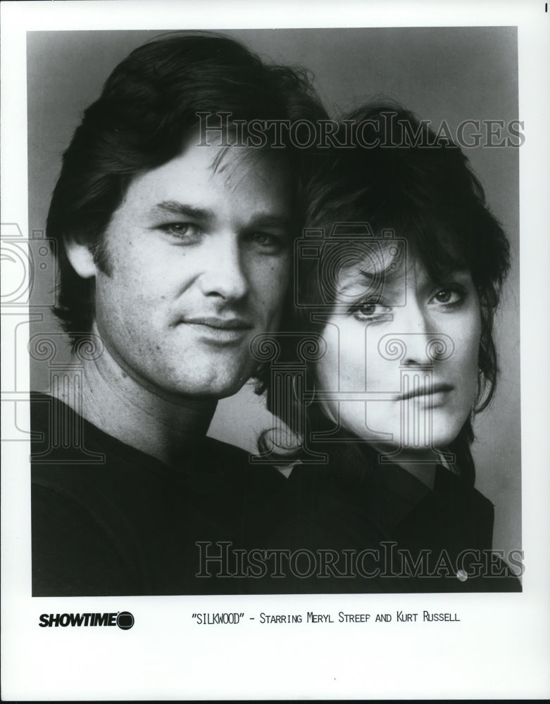 1985 Meryl Streep & Kurt Russell in Silkwood - Historic Images