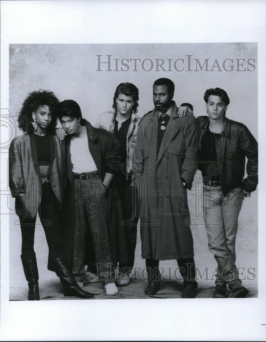 Press Photo Steven Williams Holly Robinson, Peter DeLuise in 21 Jump Street - Historic Images
